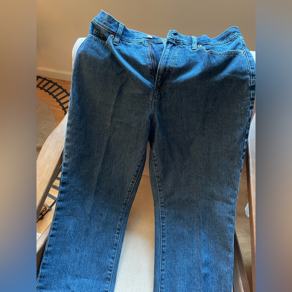Lands End High Rise Straight Jean size 12